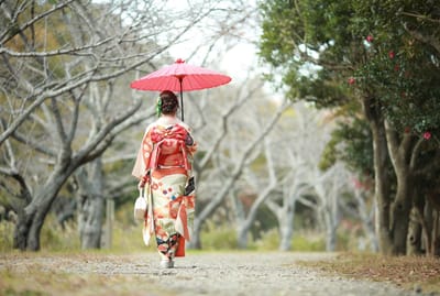 成人式の公園ロケ