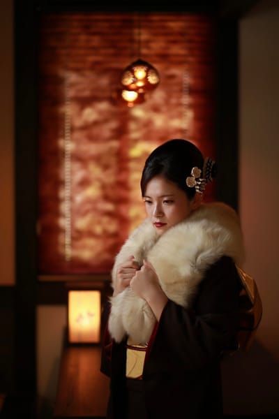 モデルハウスで成人式