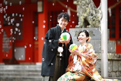 笑顔になる撮影