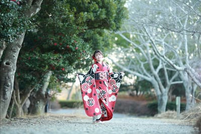 ロケを楽しむ成人式