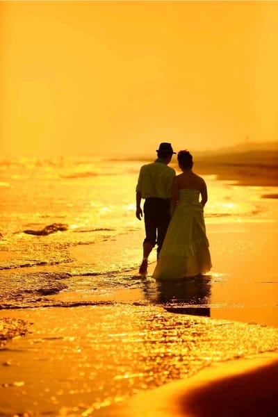 ロマンティックな海ロケ