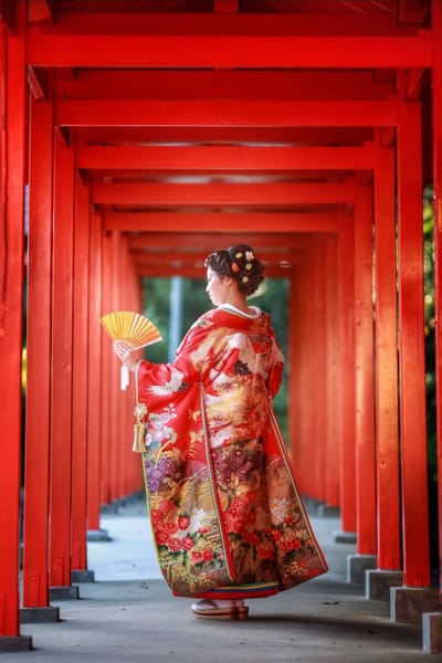 赤い回廊でロケ