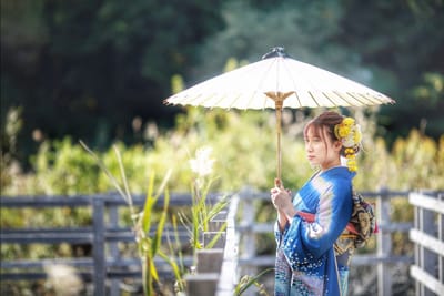 公園で成人式フォト