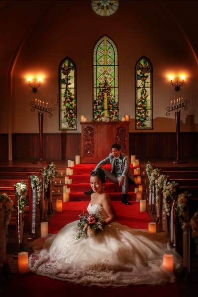 チャペルでフォト