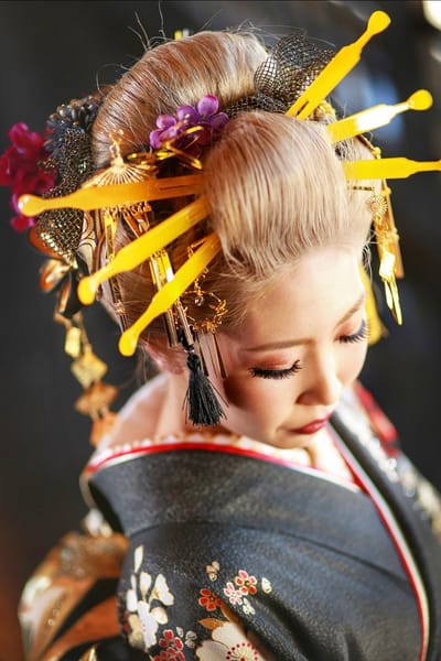 日本髪の成人式