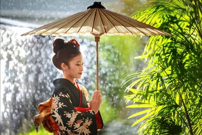 雨の成人式フォト