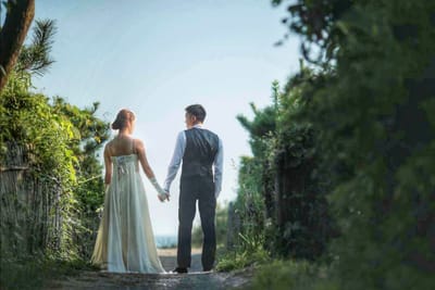 台風一過の海ロケ