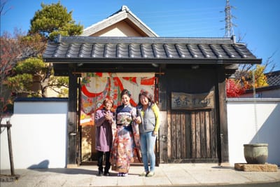 親子3代の記念撮影