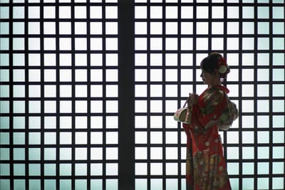 シルエットの記念撮影