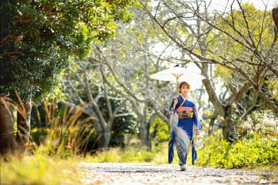 公園で成人式フォト