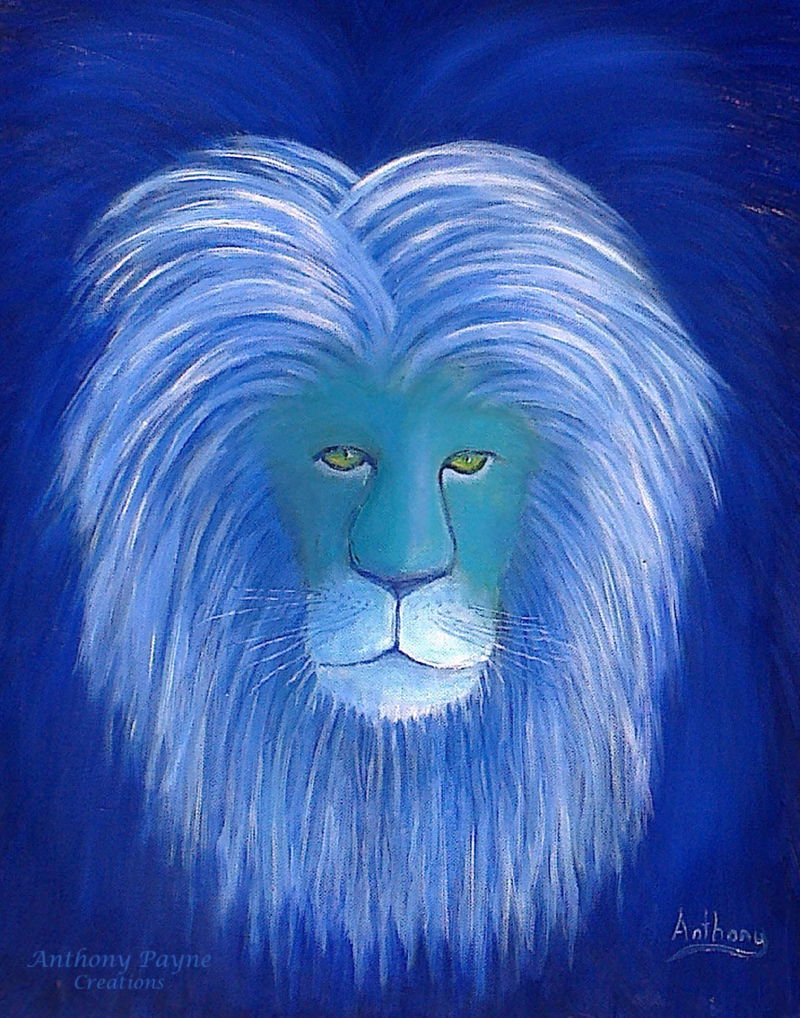 "Lion In Blue"