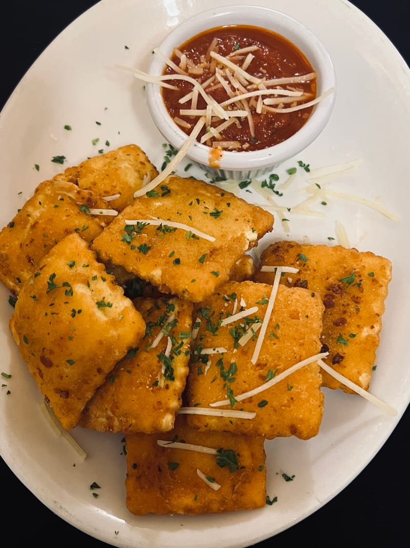 Crispy Three Cheese Raviolis