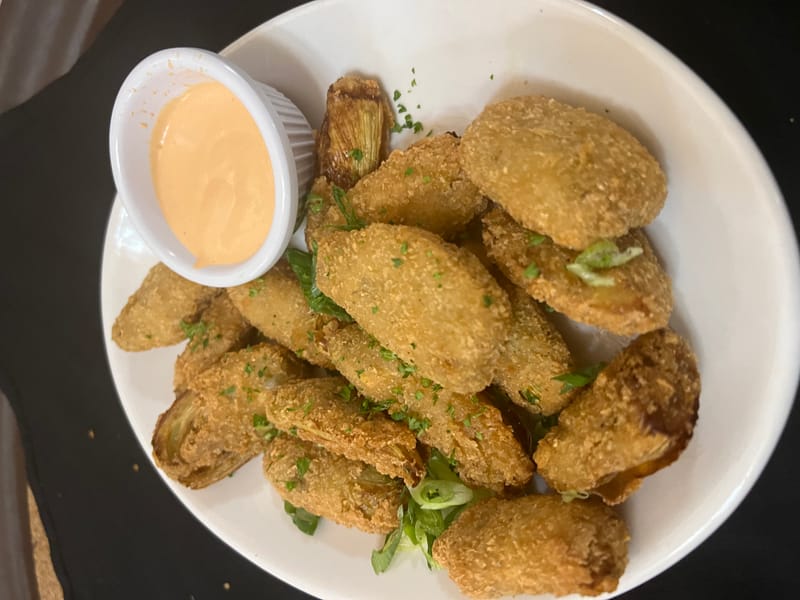 Crispy Fried Artichoke Hearts