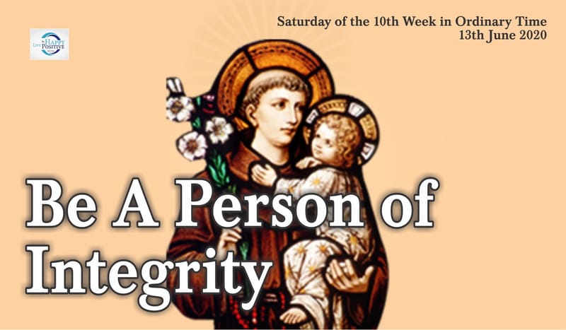 Be A Person of Integrity