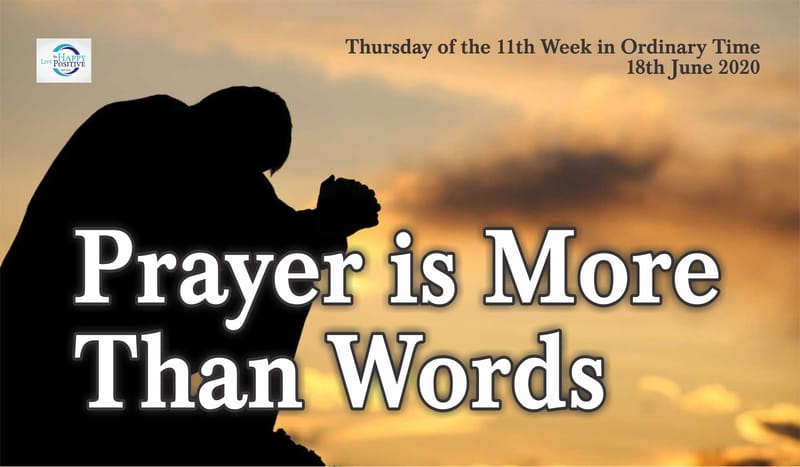 Prayer is more than Words.