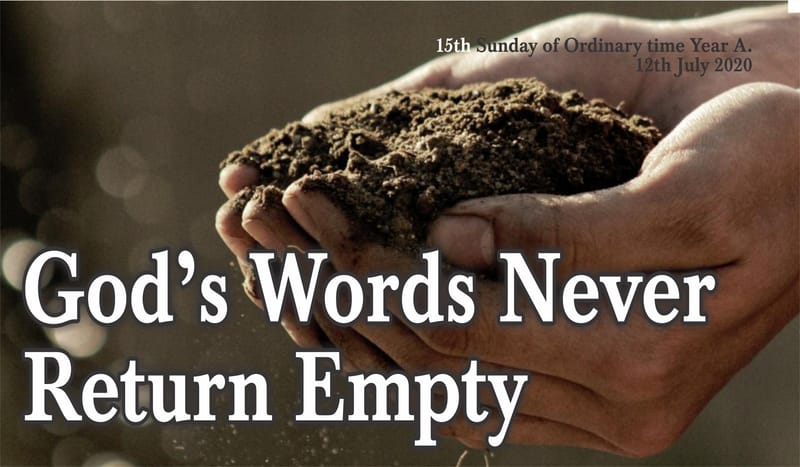 God’s Words Never Return Empty