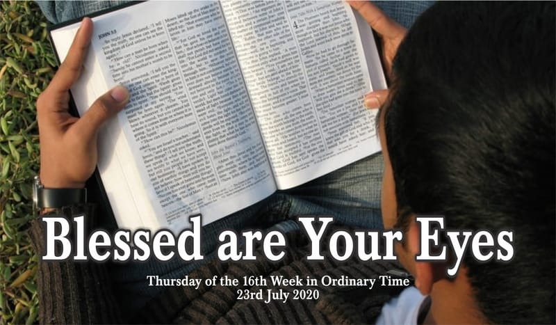 Blessed are Your Eyes