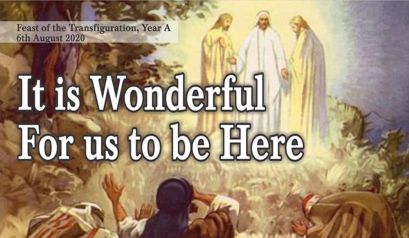 It Is Wonderful For Us To Be Here