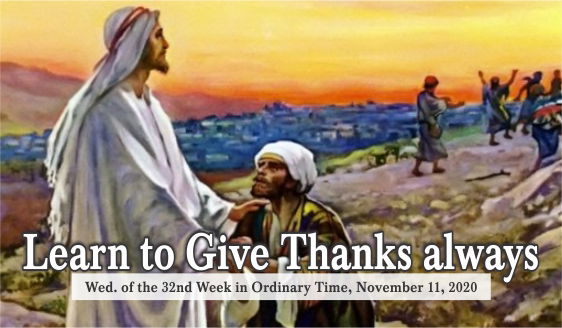 Learn to Give Thanks Always