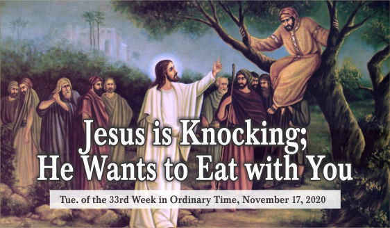 Jesus is Knocking; He Wants to Eat with You
