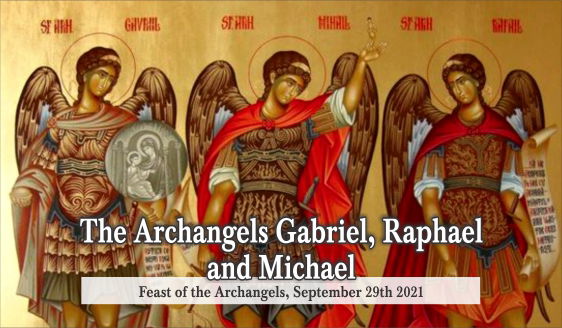 The Archangels Gabriel, Raphael and Michael