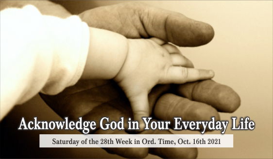 Acknowledge God in Your Everyday Life