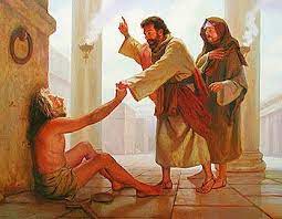 Do not ask only for Alms; Ask for the Power of Jesus