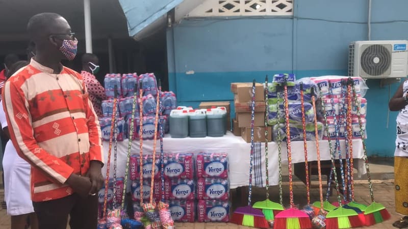 PPE's Donation by Traditional Council of Bechem Township