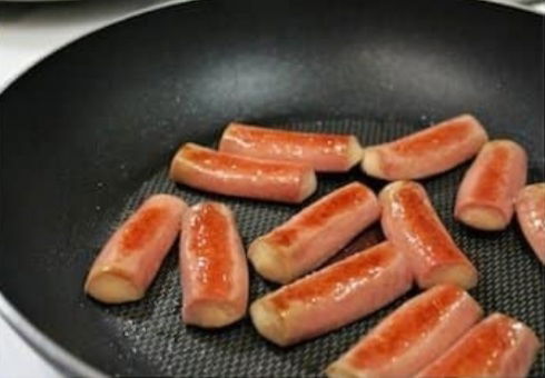 Salchichas fritas