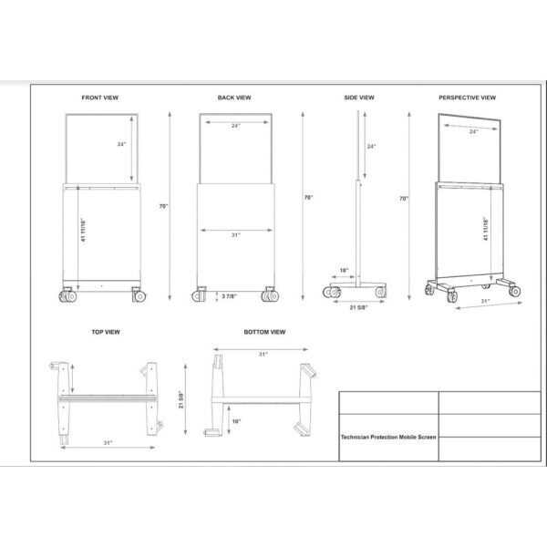 Collapsible Mobile Leaded Barrier LB-7429