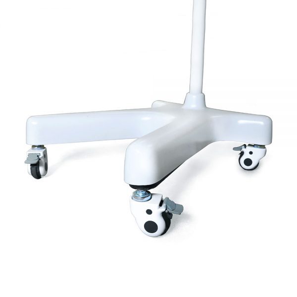 SQUARE ARM OVERHEAD LEAD ACRYLIC BARRIER WITH LEAD CURTAIN