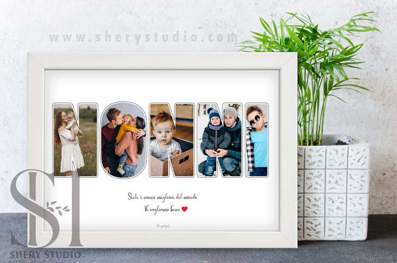 Cornice Portafoto Auguri Super Nonni In Legno 33 X 17 Cm » Arte Creare