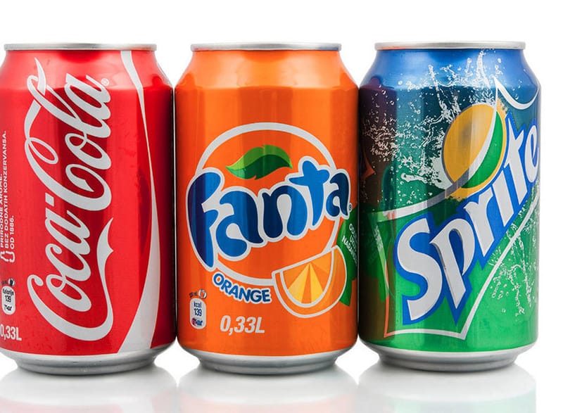 Coke Diet Coke Fanta 7 up