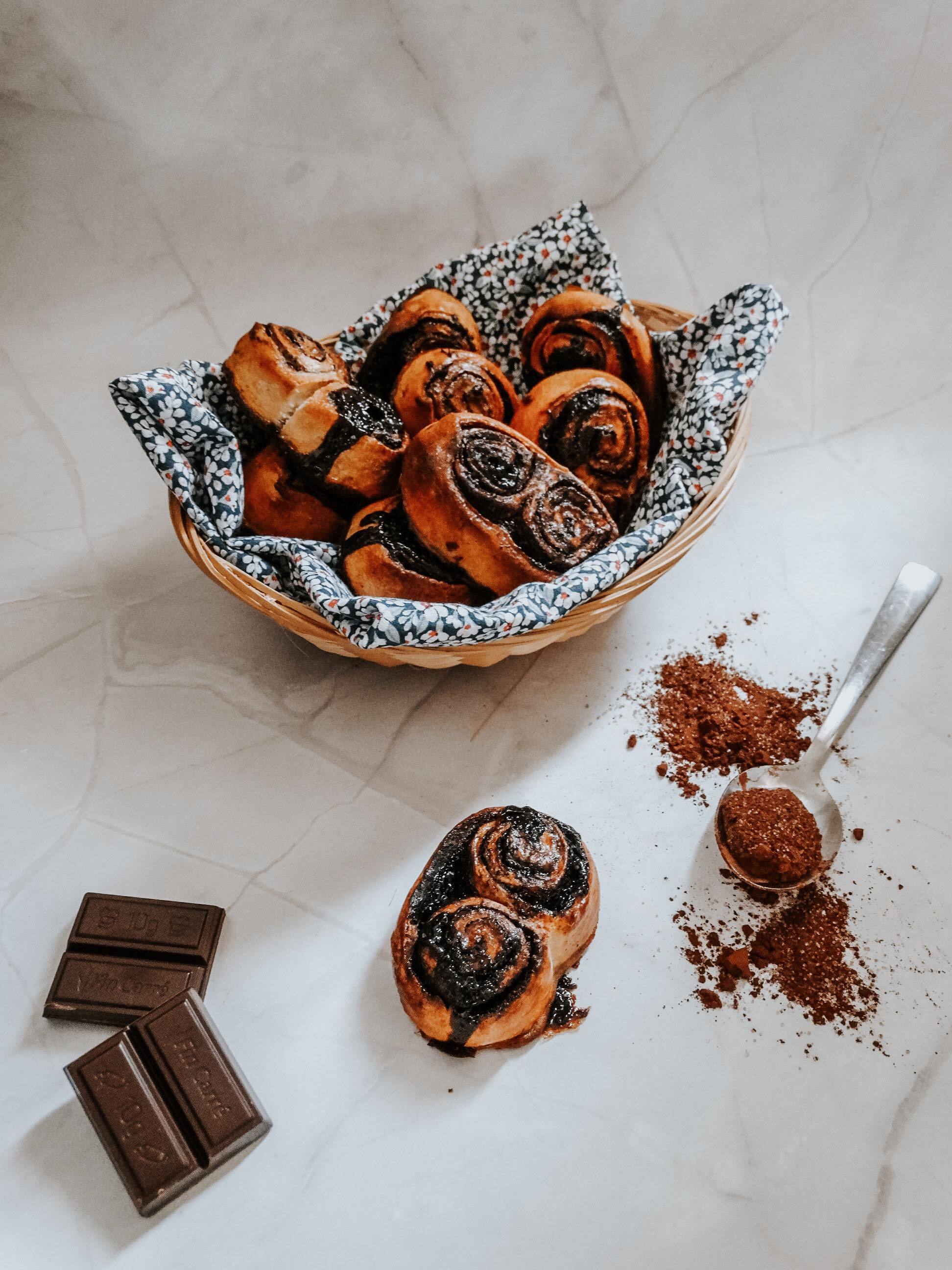 Chocolate sourdough swirl