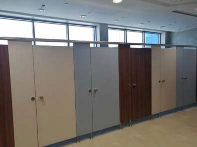 HPL Toilet Cubicles, Urinal Partitions and HPL Lockers in UAE