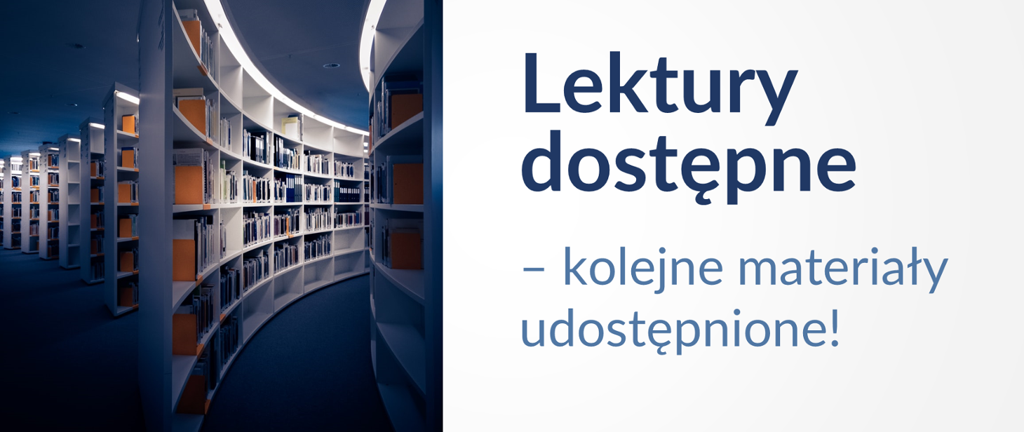 Ministerstwo Edukacji i Nauki udostępniło  lektury oraz  pakiety multimedialne