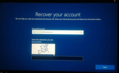 How do I recover my Hotmail account password?