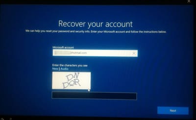 How do I recover my Hotmail account?
