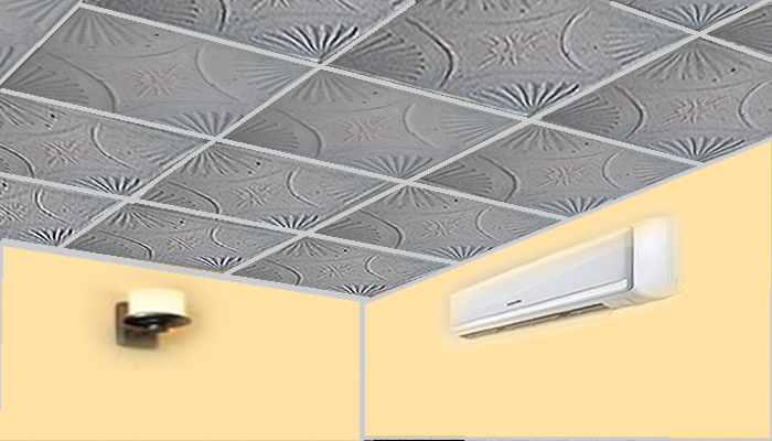 Asomac 2FTx2FT pmc ceiling tile ( Suspended Installation)