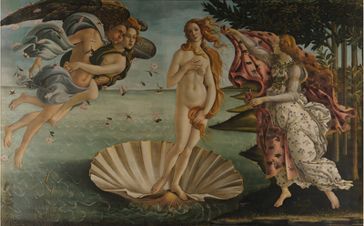 Sandro  Botticelli: El nacimiento de Venus