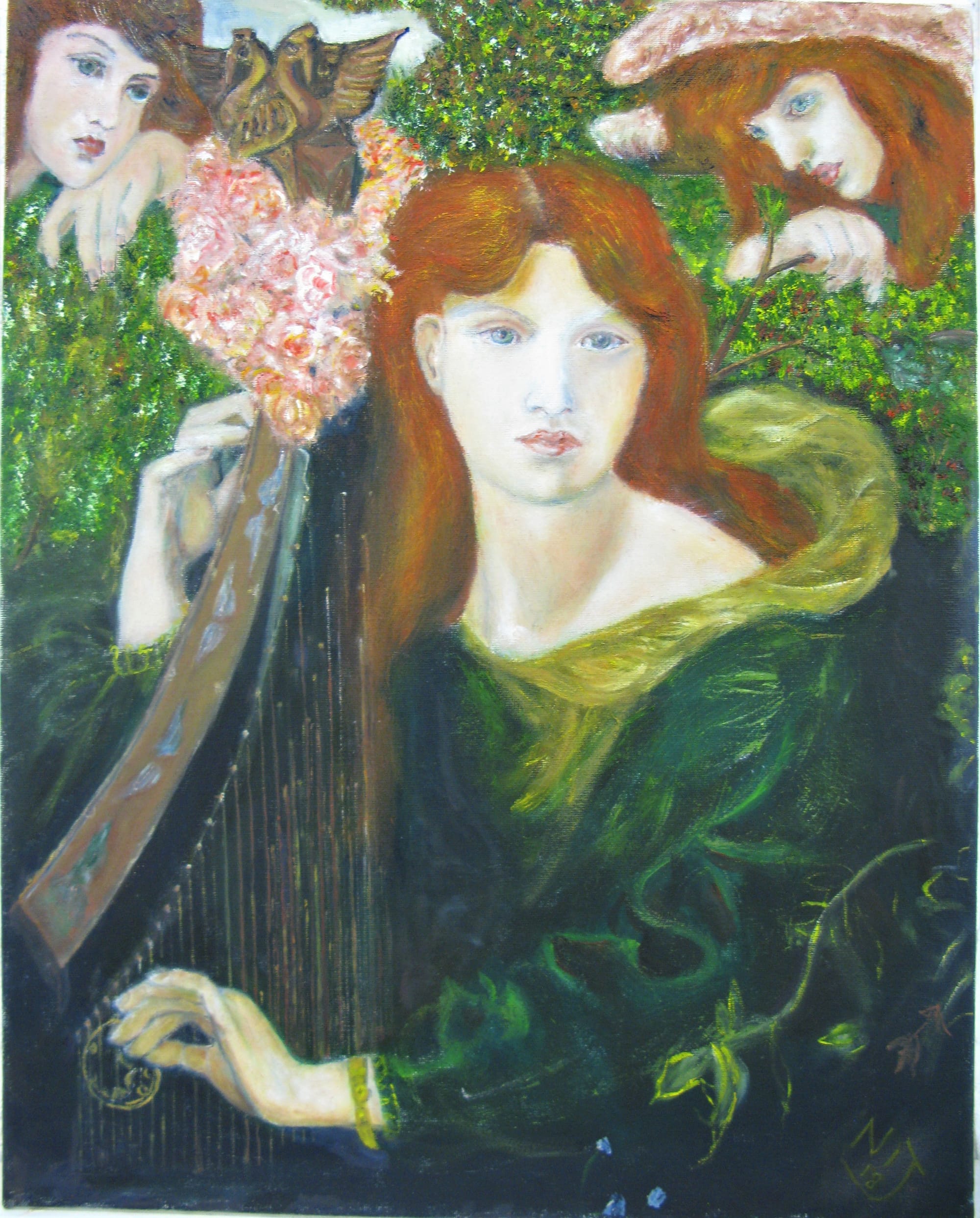 La Ghirlandata after Rossetti