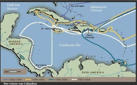 Keuzeopdracht - De reizen van Christoffel Columbus