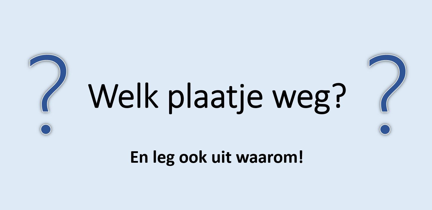 Welk plaatje weg