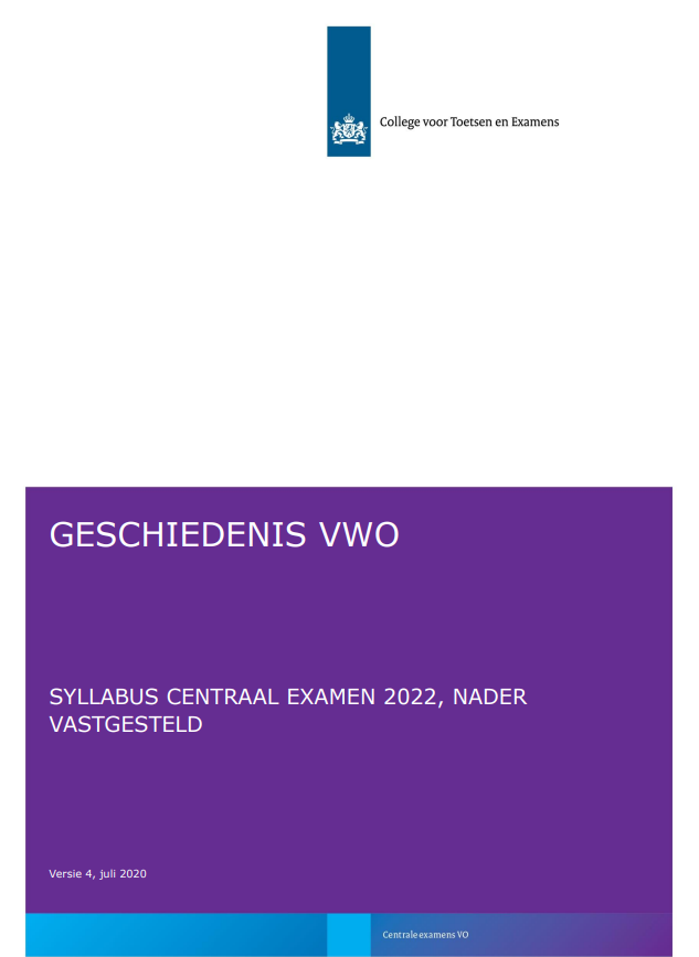 Jaartallenopdracht VWO