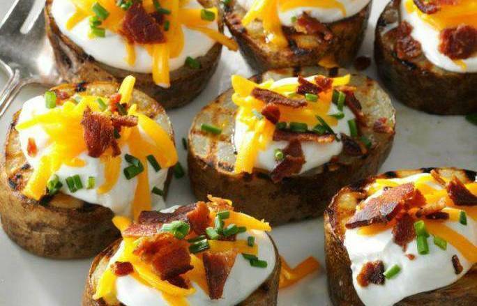 Grilled Loaded Potato Rounds
