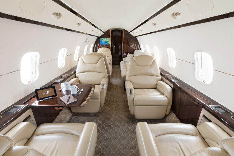 We launched our new private jet "Challenger 300" for our prestigious customers!