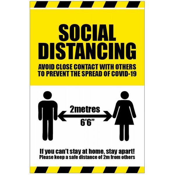 Social Distancing Signs/Stickers