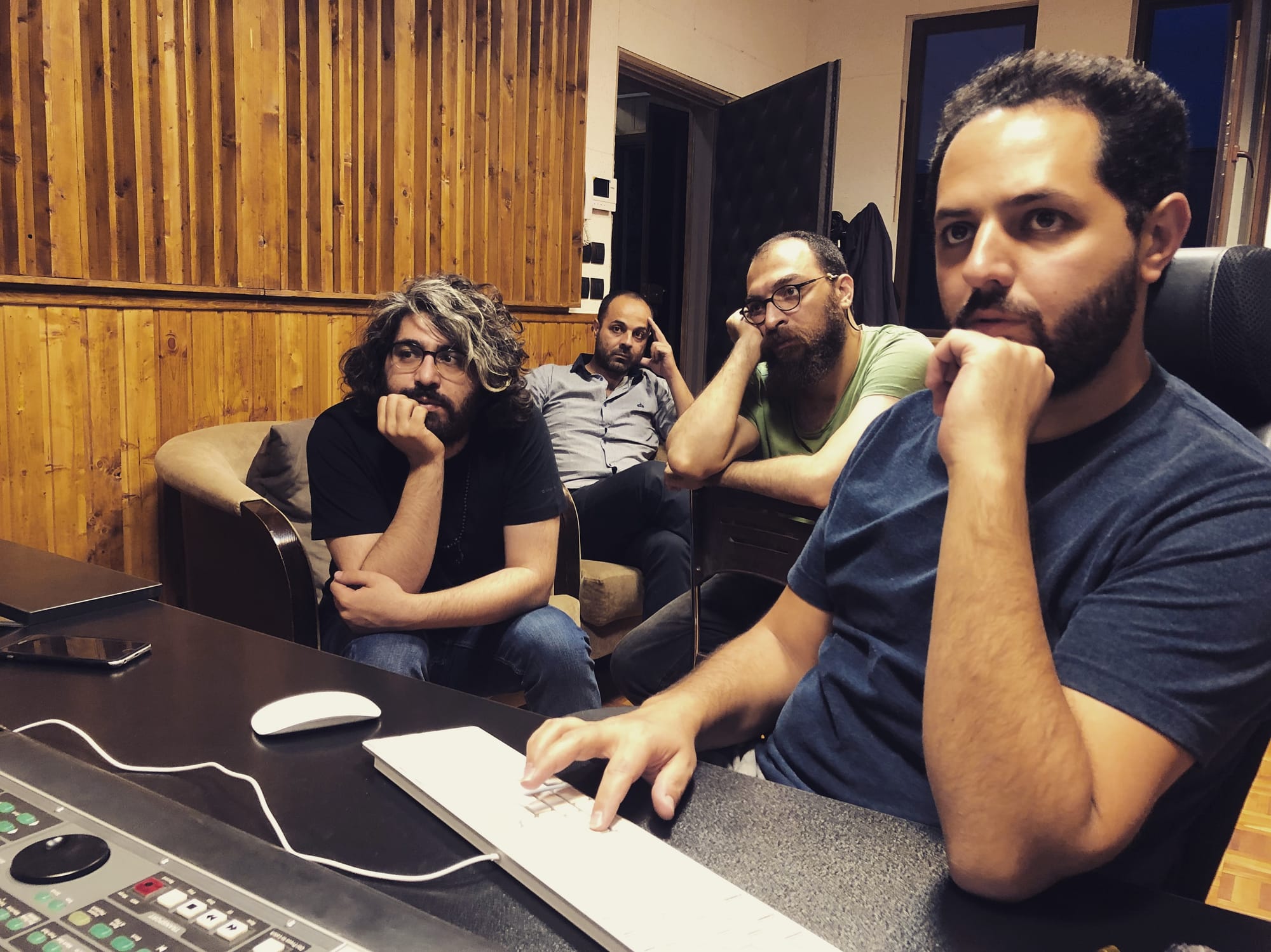 Music studio with Afshin Azizi, Siavash Jamali and Arash Azizi