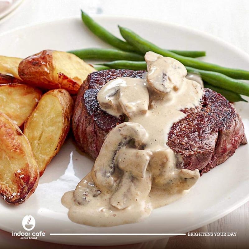 Steak with Mushrooms