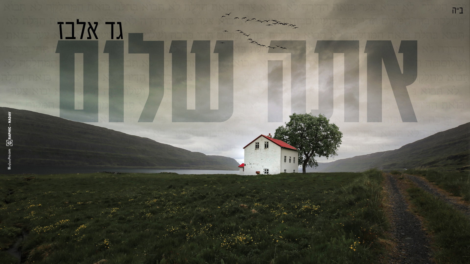 עיצוב עטיפה והנפשת קליפ לשיר "אתה שלום" - גד אלבז